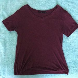 Brandy Melville Maroon Soft Tee
